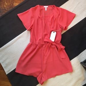 Coral Leith Romper